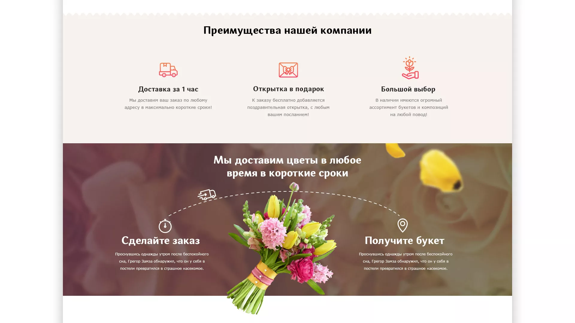 Создание интернет-магазина «Букет-онлайн» по цветам в Нижнем Ломове