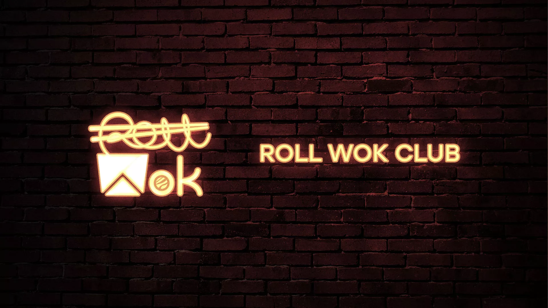 Разработка логотипа суши-бара «Roll Wok Club» в Нижнем Ломове
